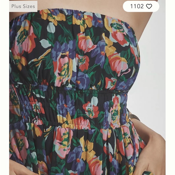 NWT Anthropologie The Somerset Strapless Maxi Dress Sz L - Picture 7 of 10